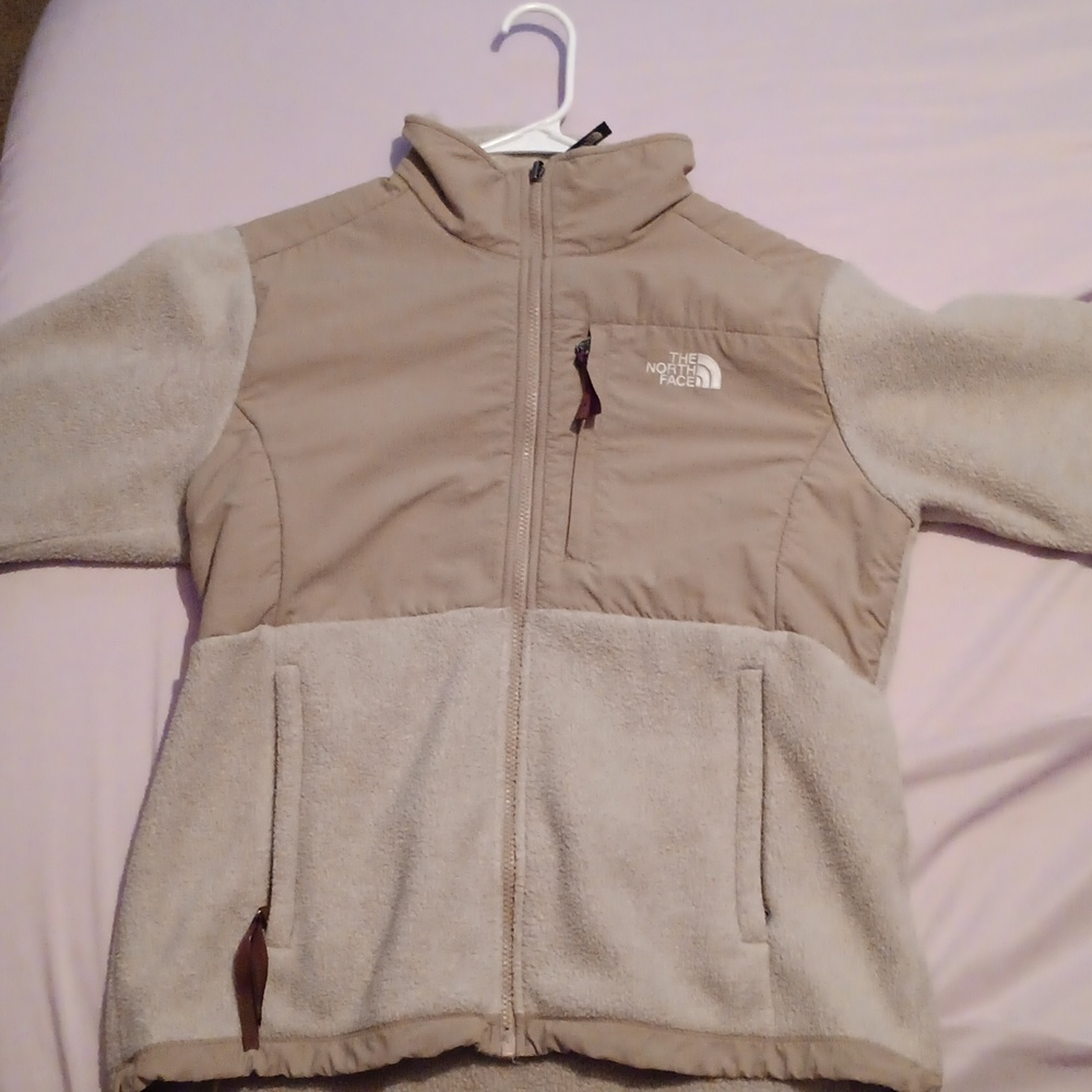 The north face, large, beige colored
